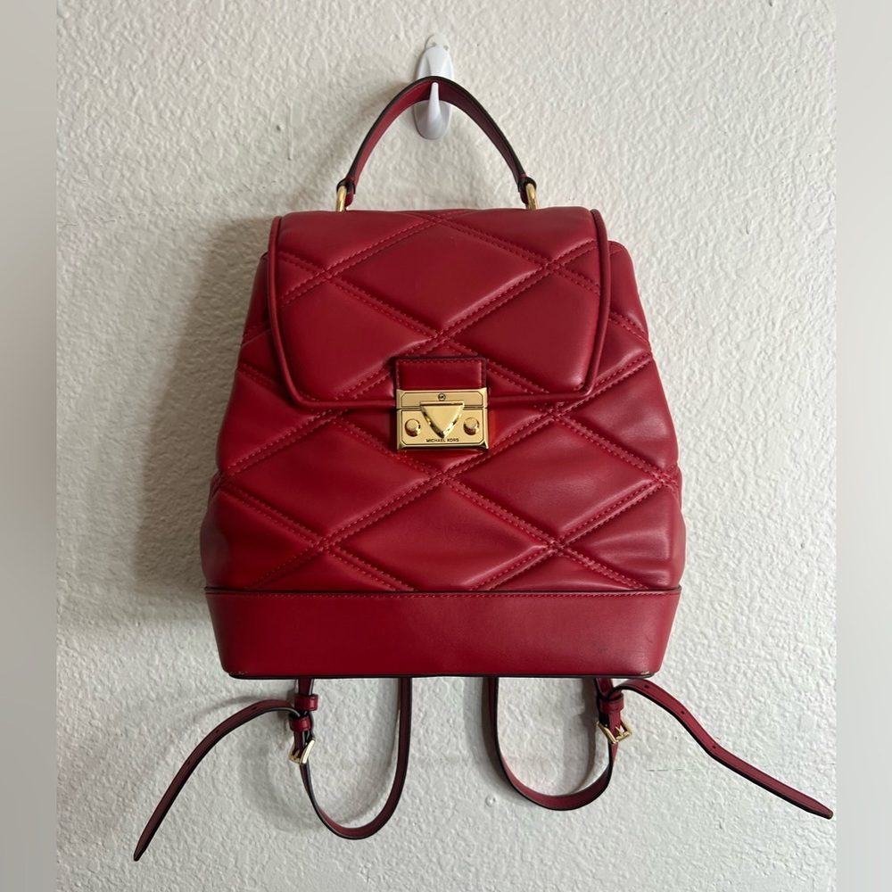 Red backpack